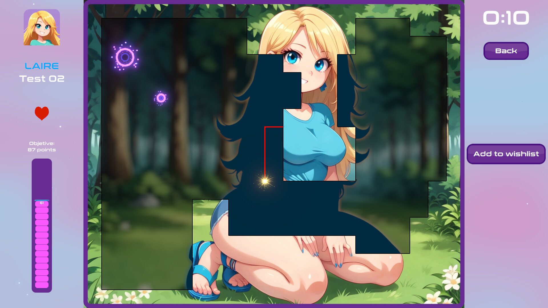 Sexy walk through the woods screenshot 3