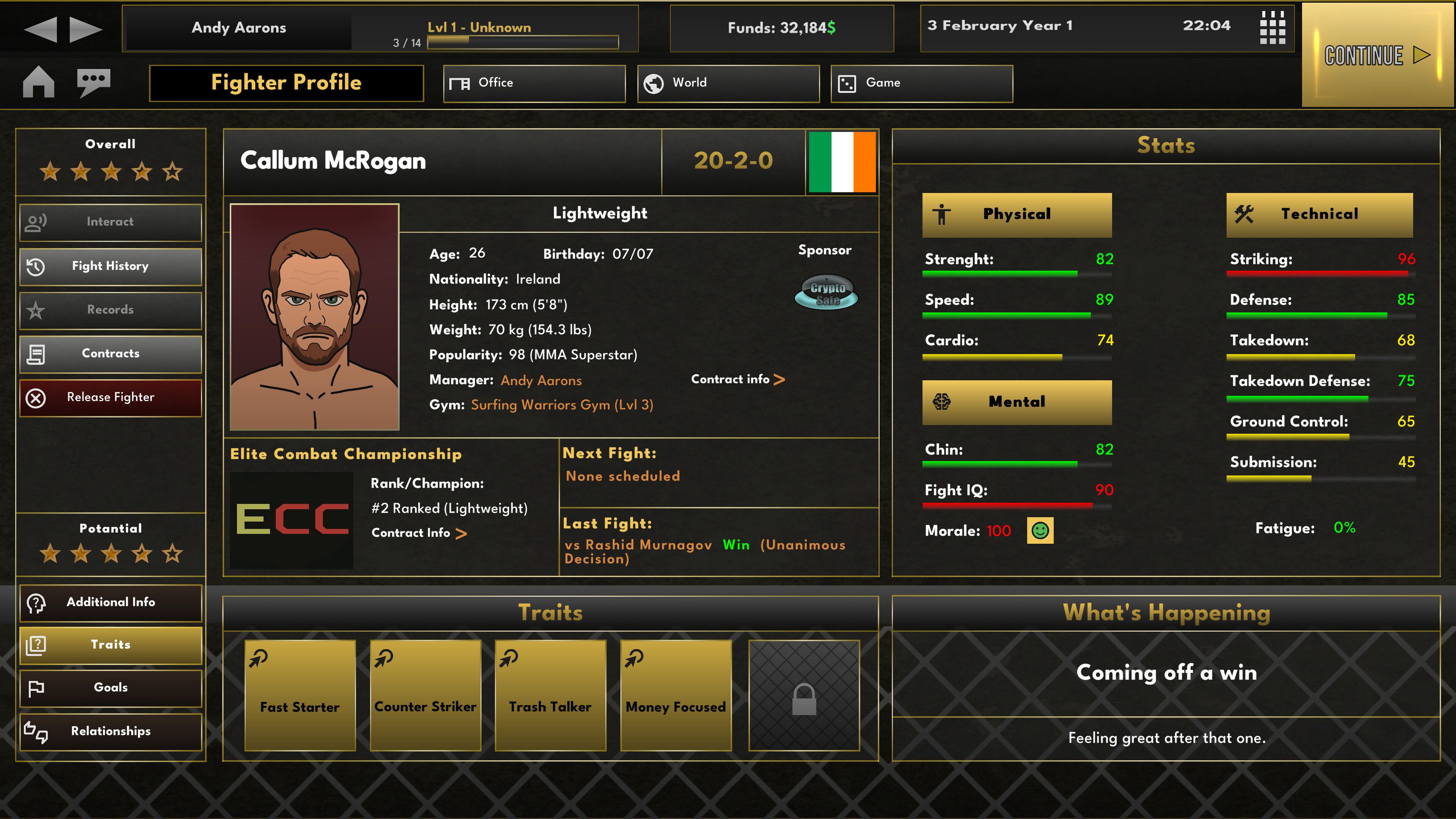 Elite MMA Manager trailer