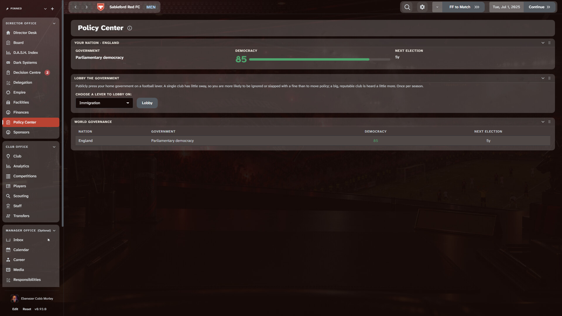 DOMFC: Run a Complete Football Empire screenshot 5