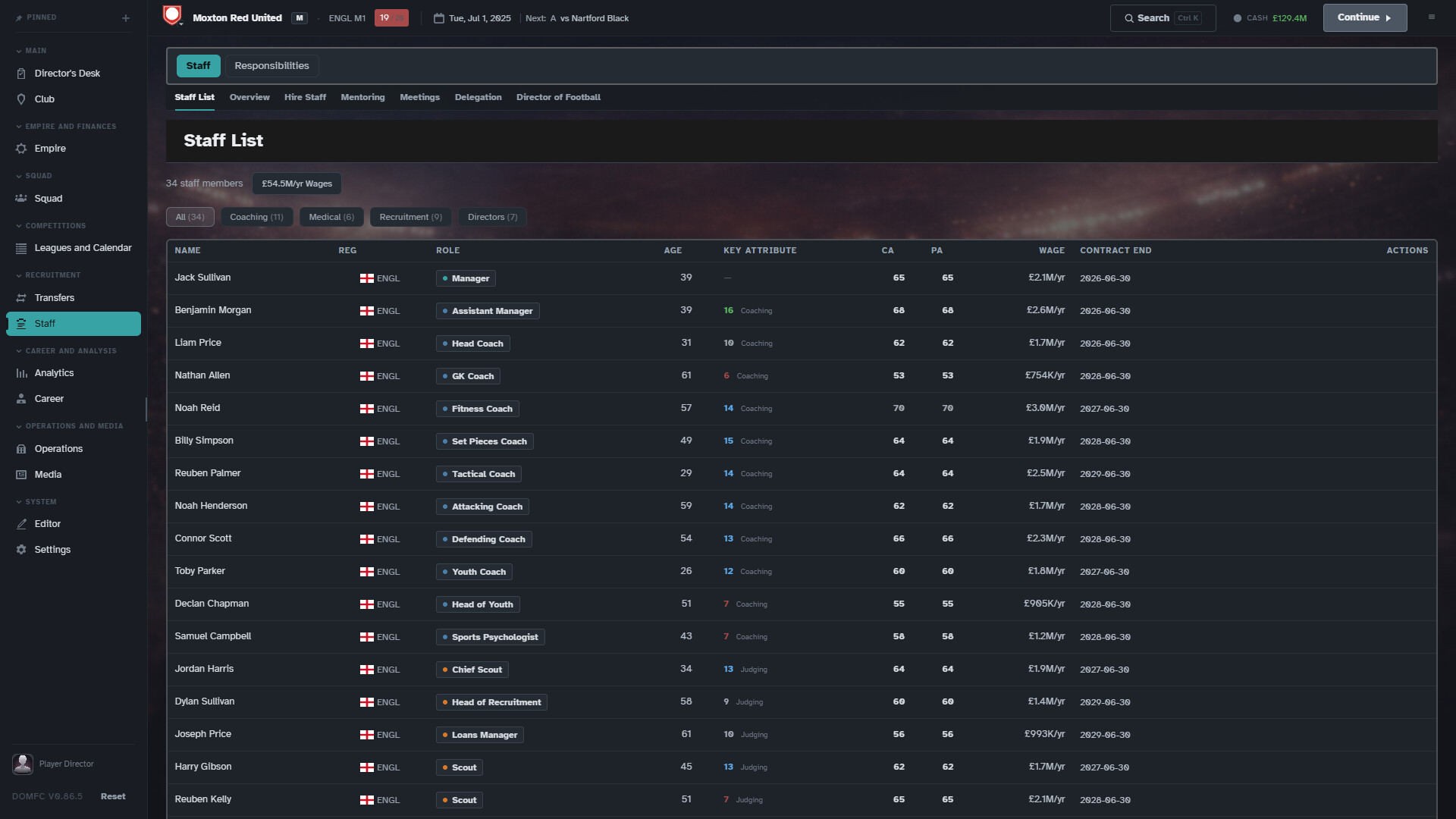 Director of Management: Football Club screenshot 2