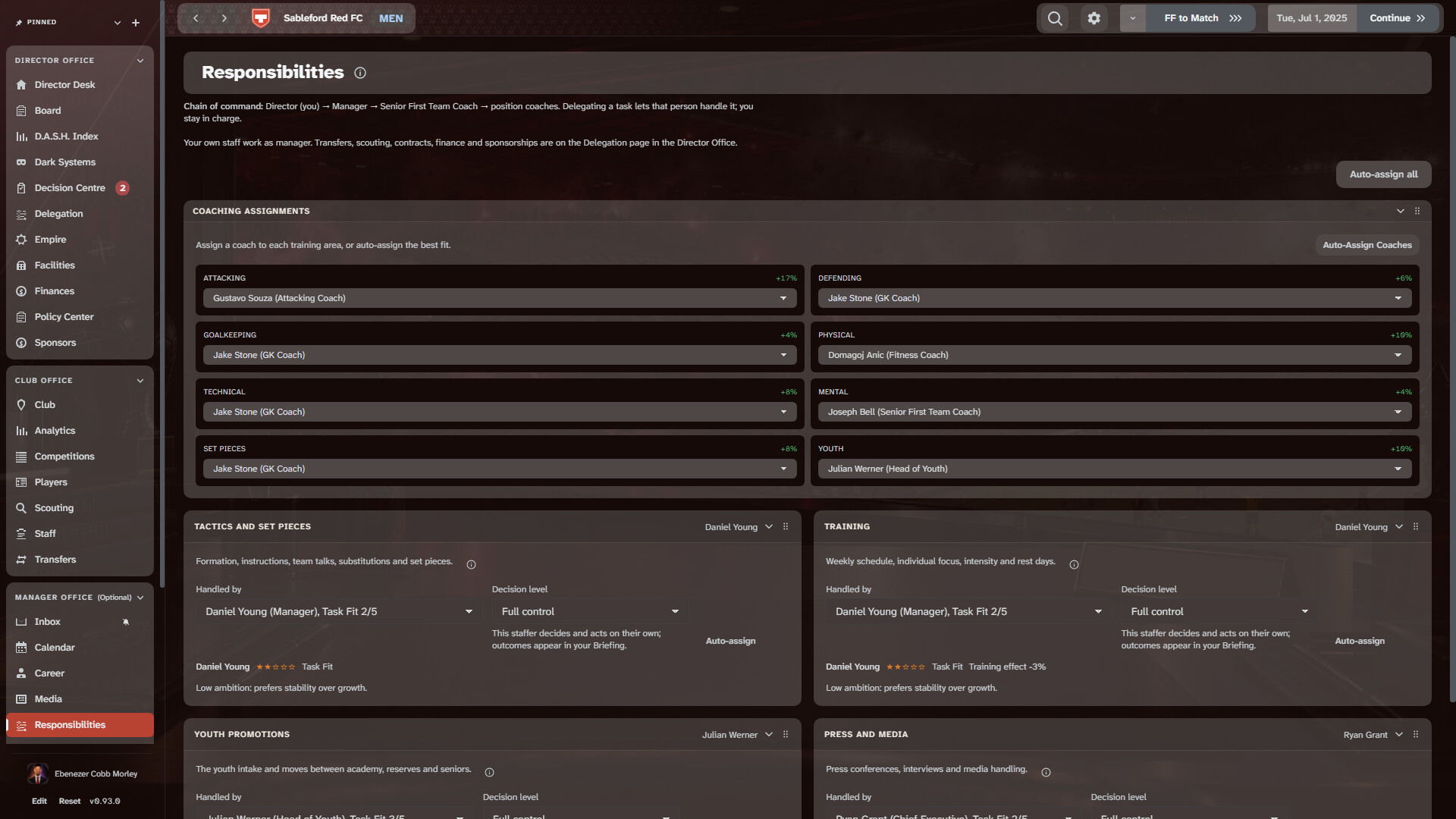 DOMFC: Run a Complete Football Empire screenshot 4