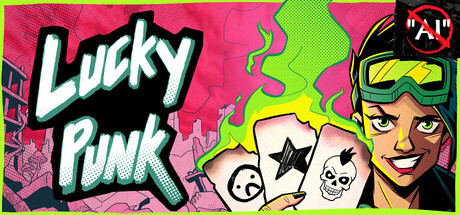 Cover art from Lucky Punk: a push your luck Deckbuilder