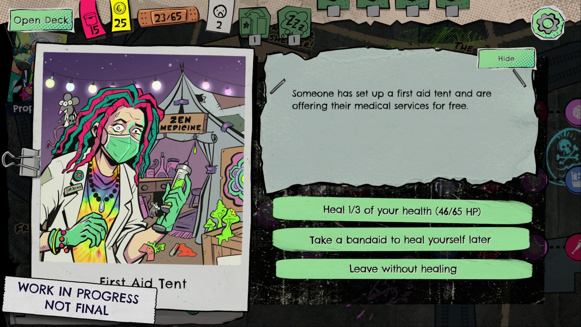 Lucky Punk: a push your luck Deckbuilder screenshot 4