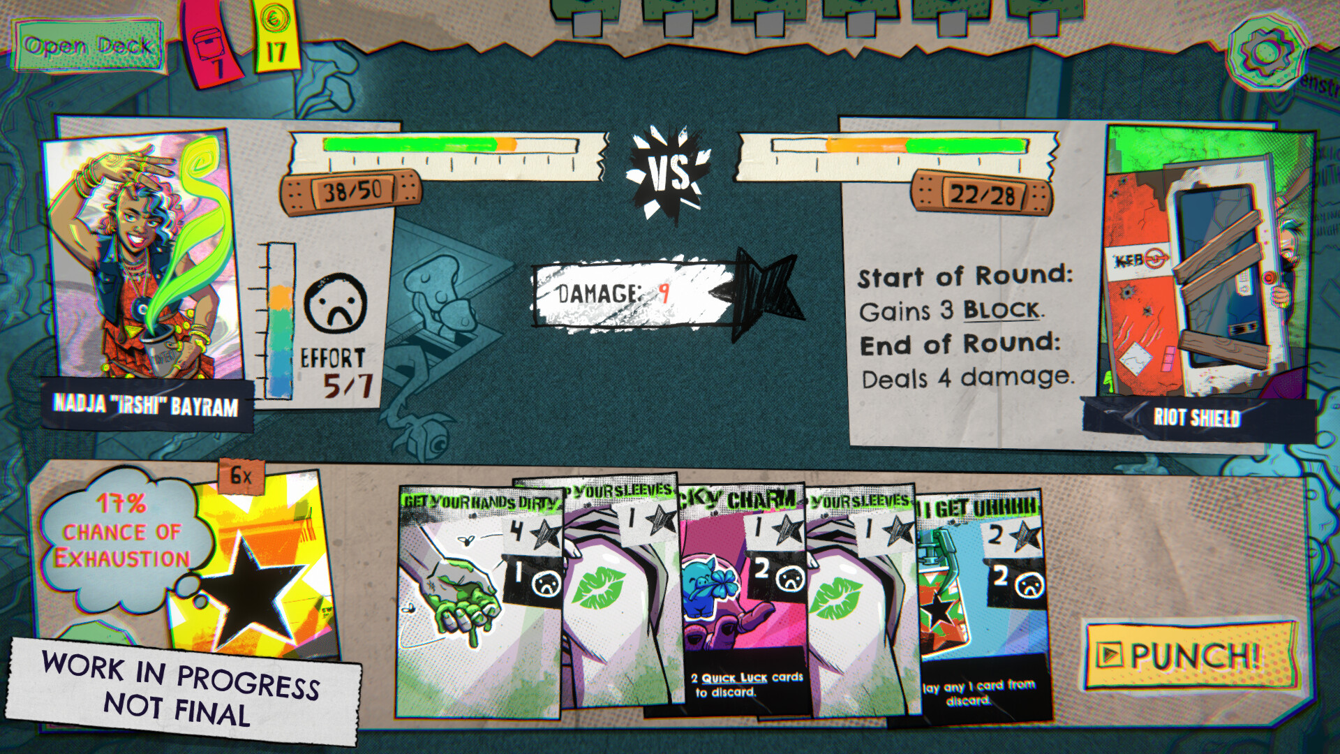 Lucky Punk: a push your luck Deckbuilder screenshot 5