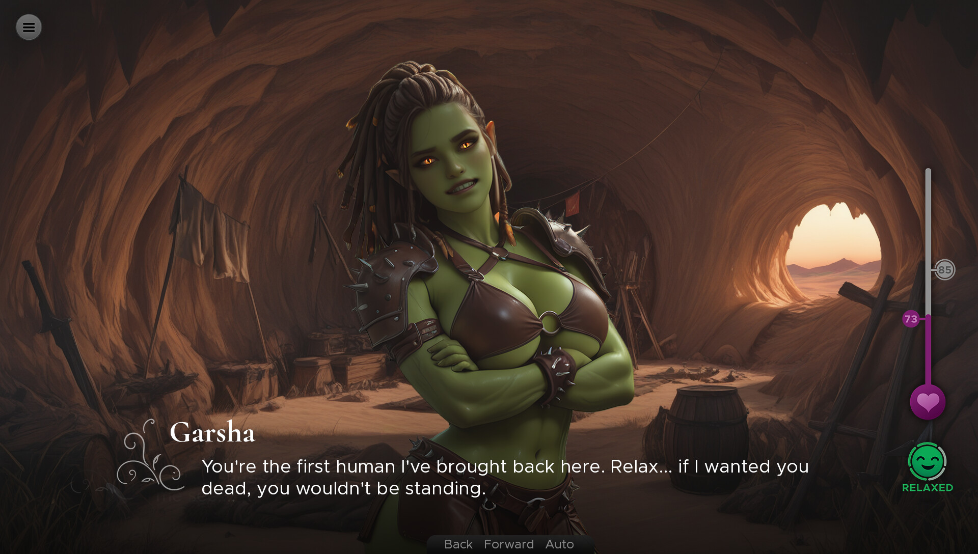Tribal Fantasy: Orc Girl Romance screenshot 4