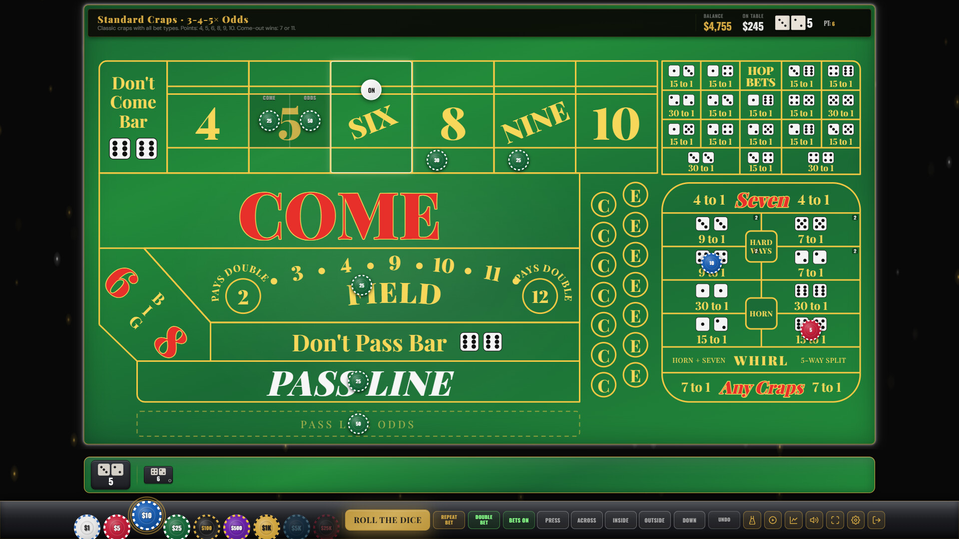 Craps Royale: The Ultimate Craps Simulator screenshot 2