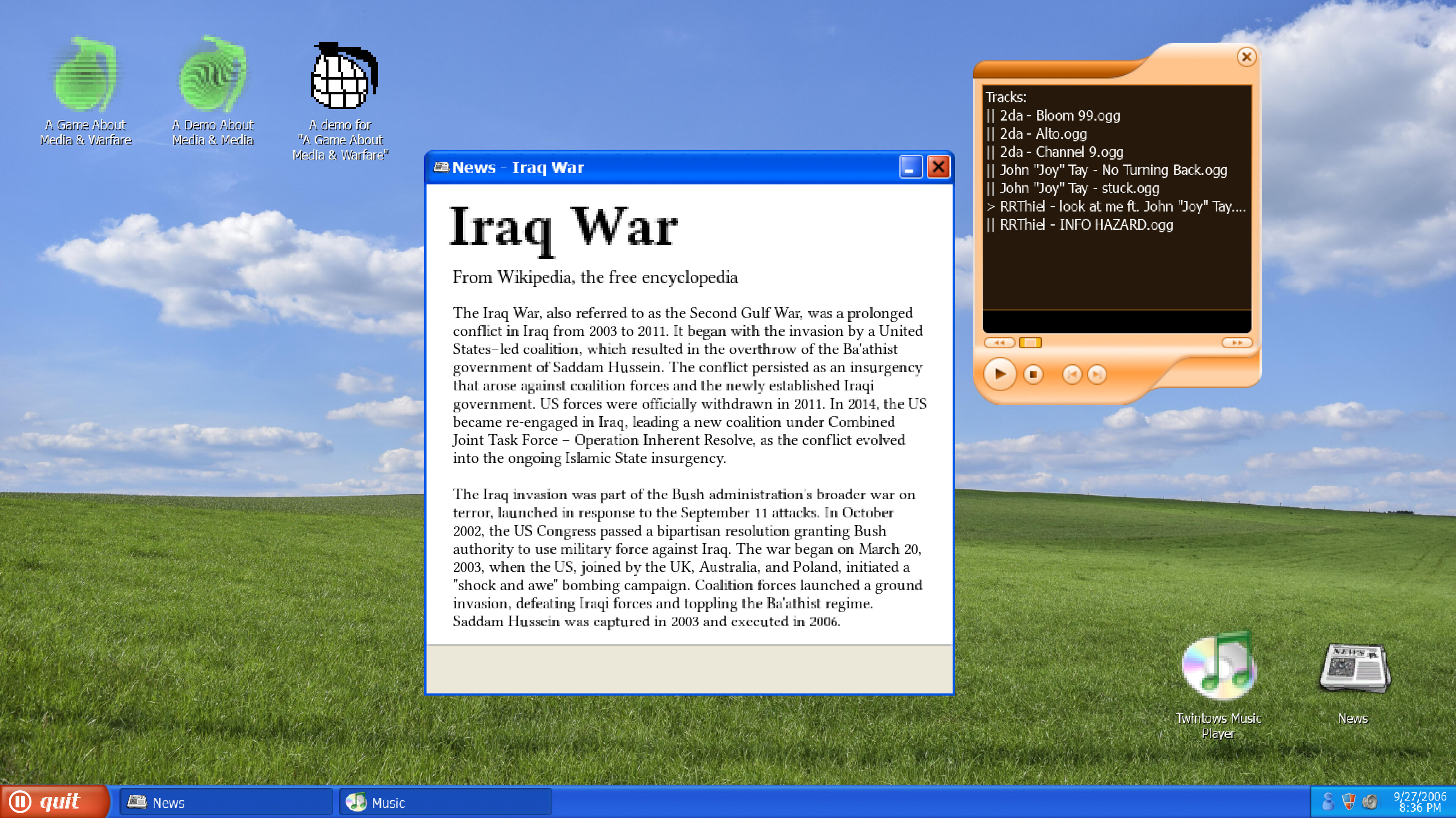 A Game About Media & Warfare screenshot 2