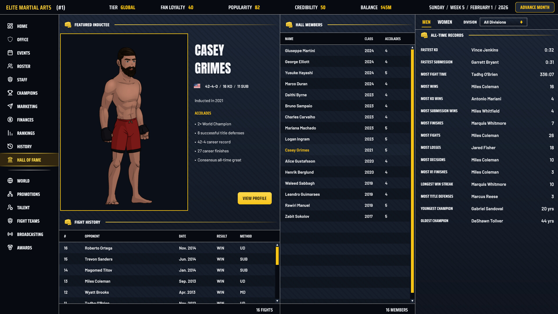 MMA Sim King screenshot 2