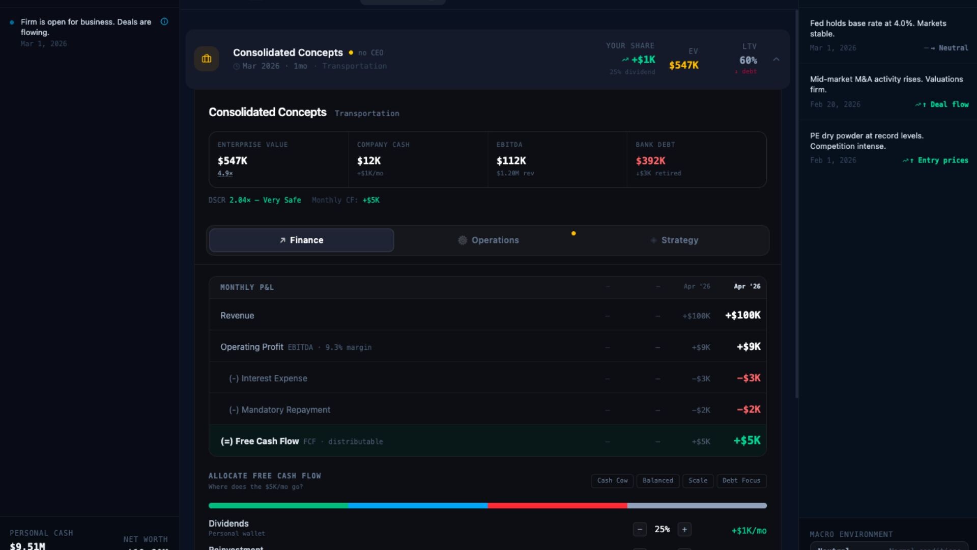 The Capitalist: Private Equity Simulator screenshot 2