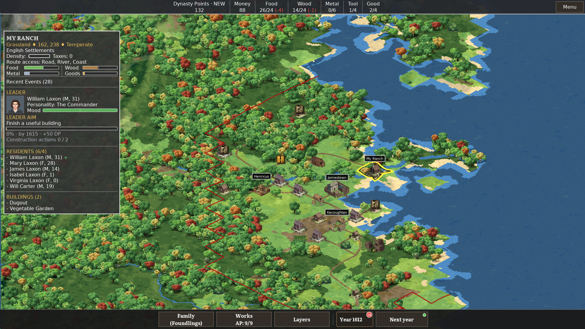 Salt and Soil: A Frontier Family Sim screenshot 4