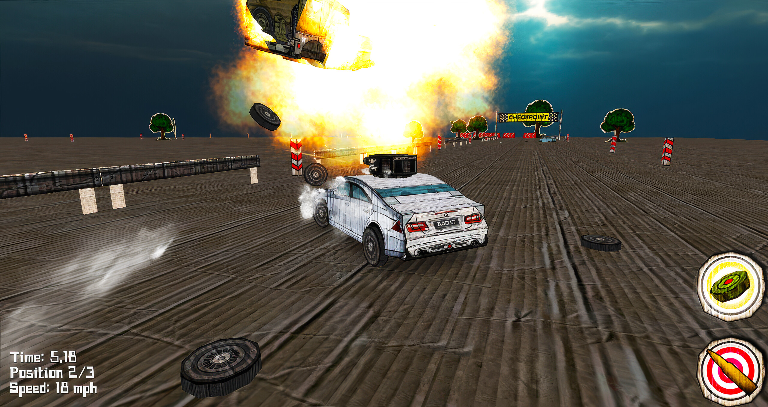 Cars and Guns: Paper Parts screenshot 1
