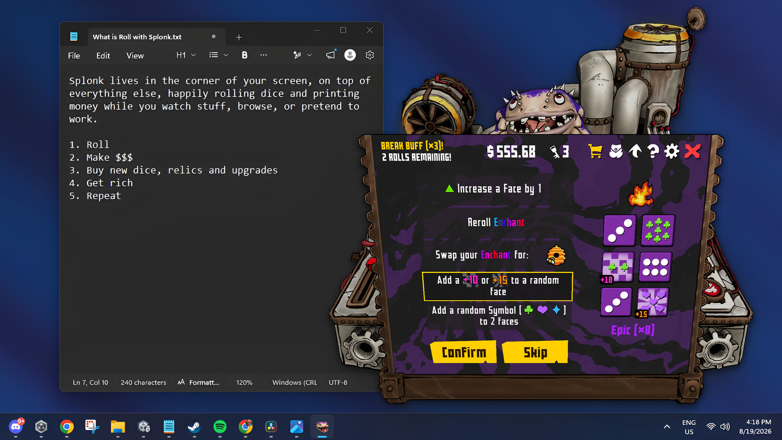 Roll with Splonk screenshot 4