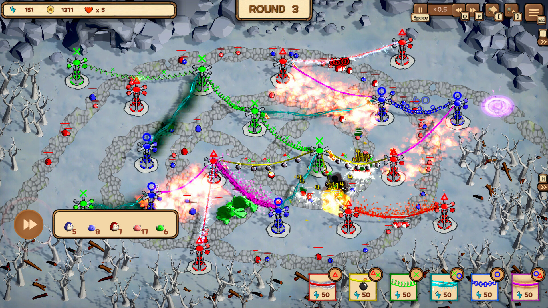 Rainbow Tower Defense screenshot 2