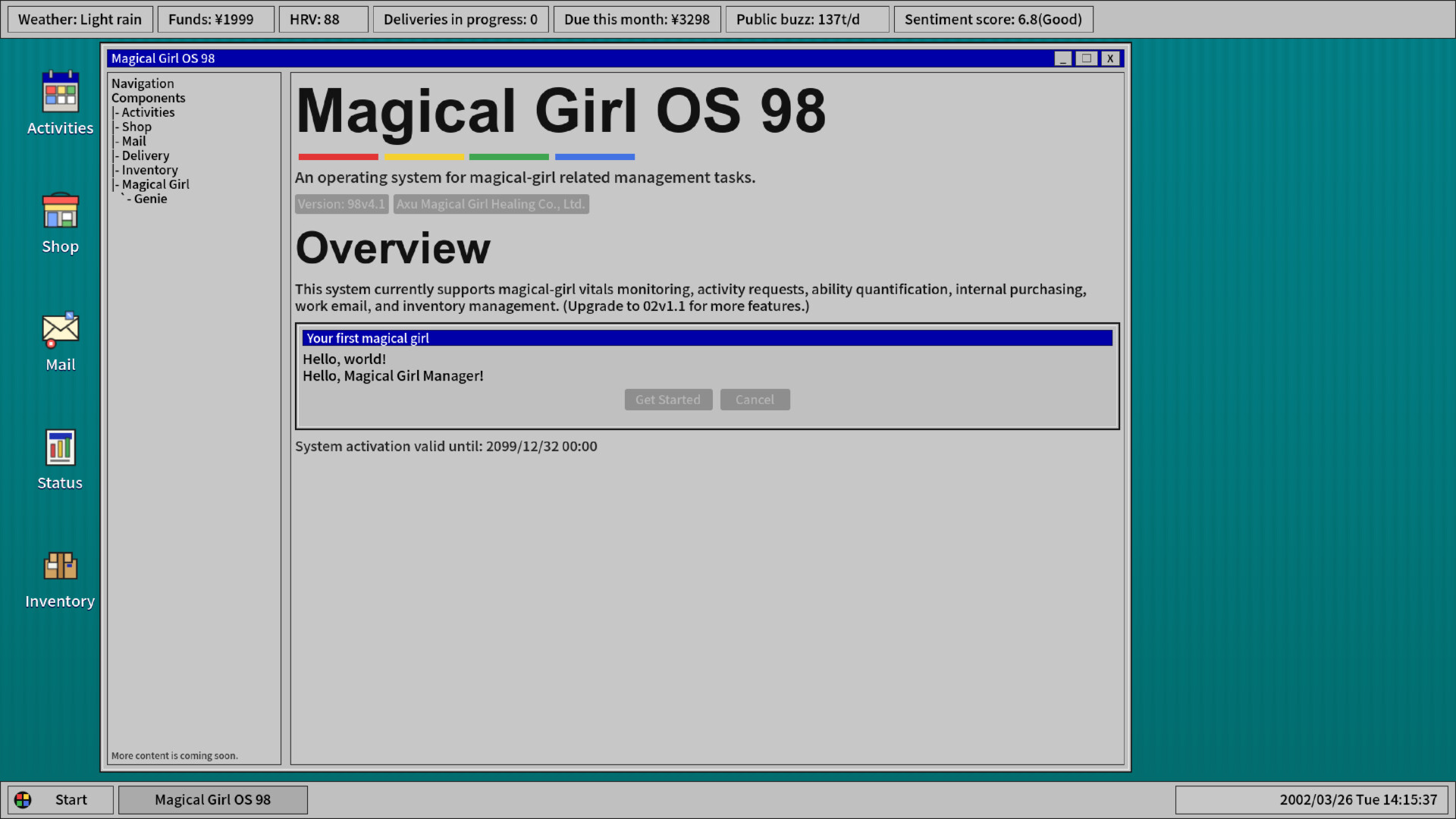 Magical Girl OS 98 screenshot 3