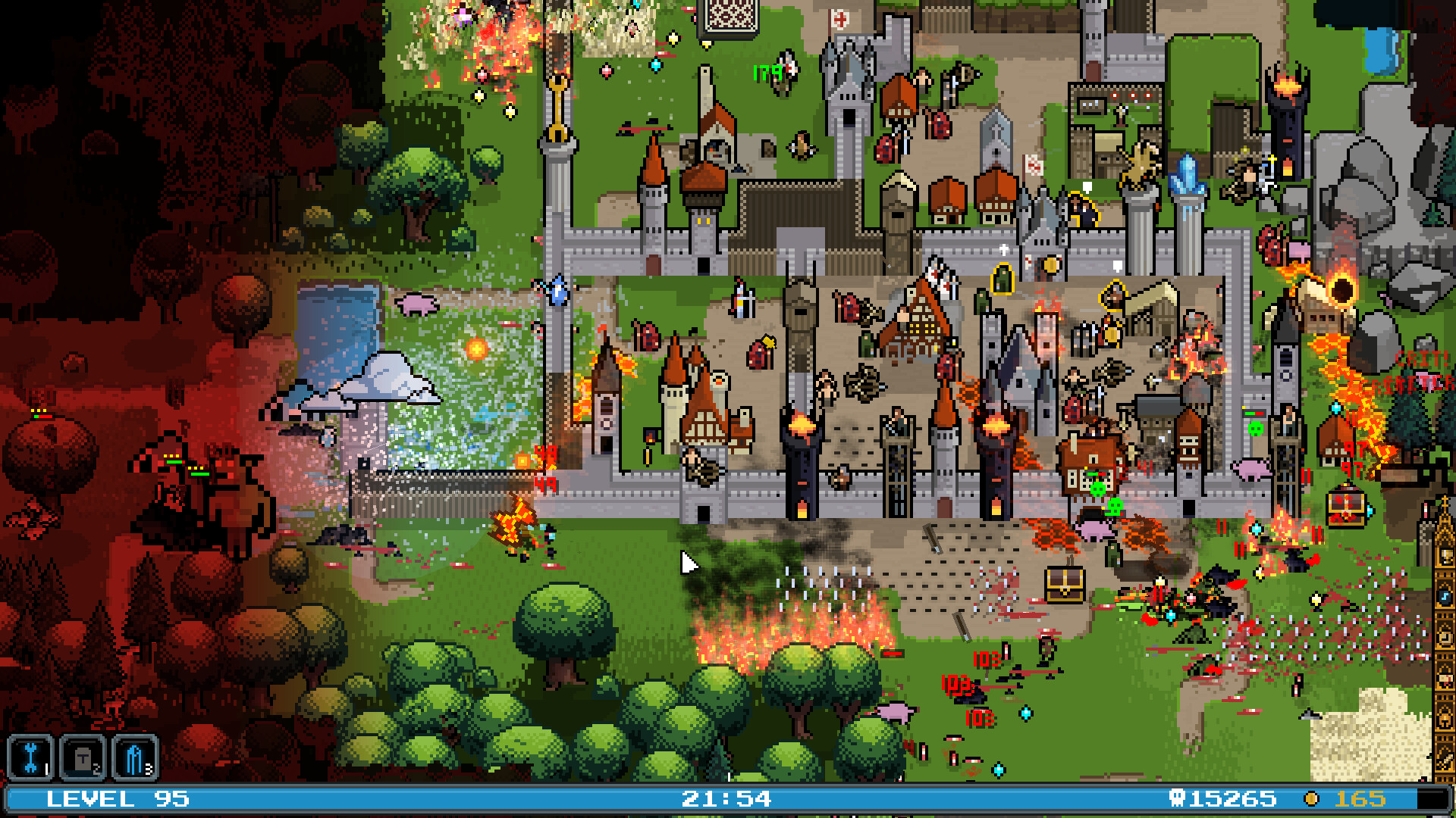 Mad Attacks: Castle on Fire screenshot 2