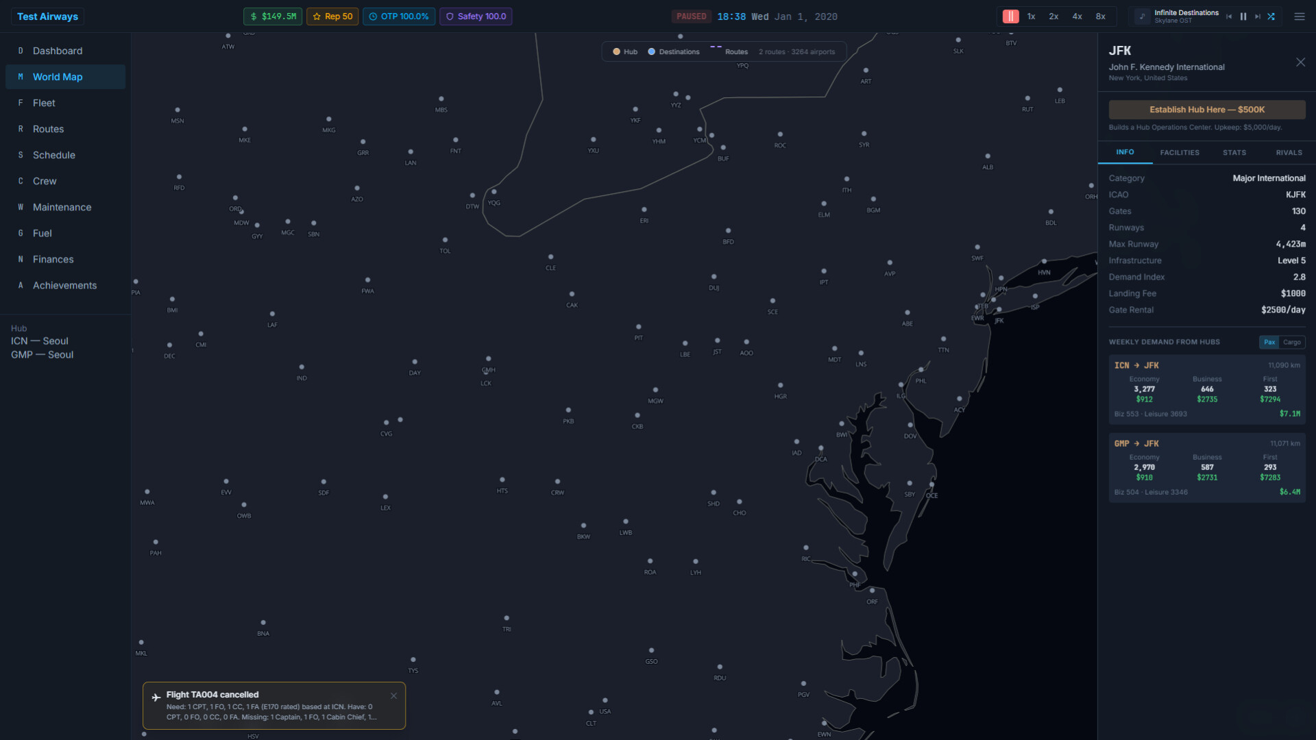 Skylane: Airline Tycoon Sim screenshot 2