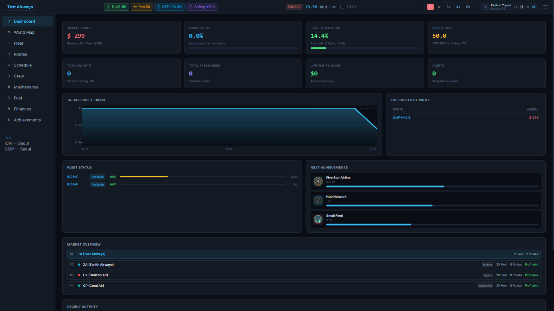 Skylane: Airline Tycoon Sim screenshot 3