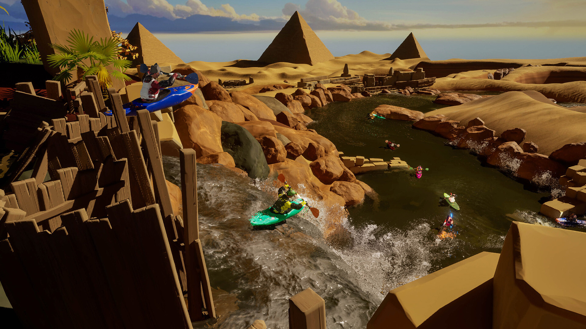Kayak with friends trailer