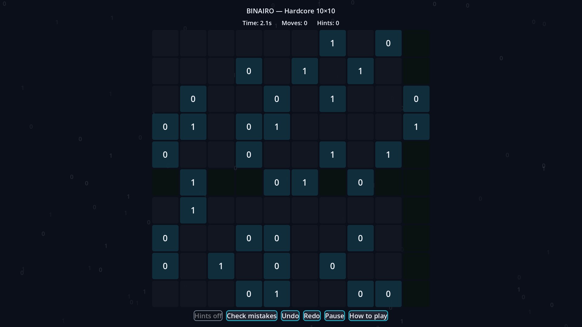 Binairo - Takuzu screenshot 3