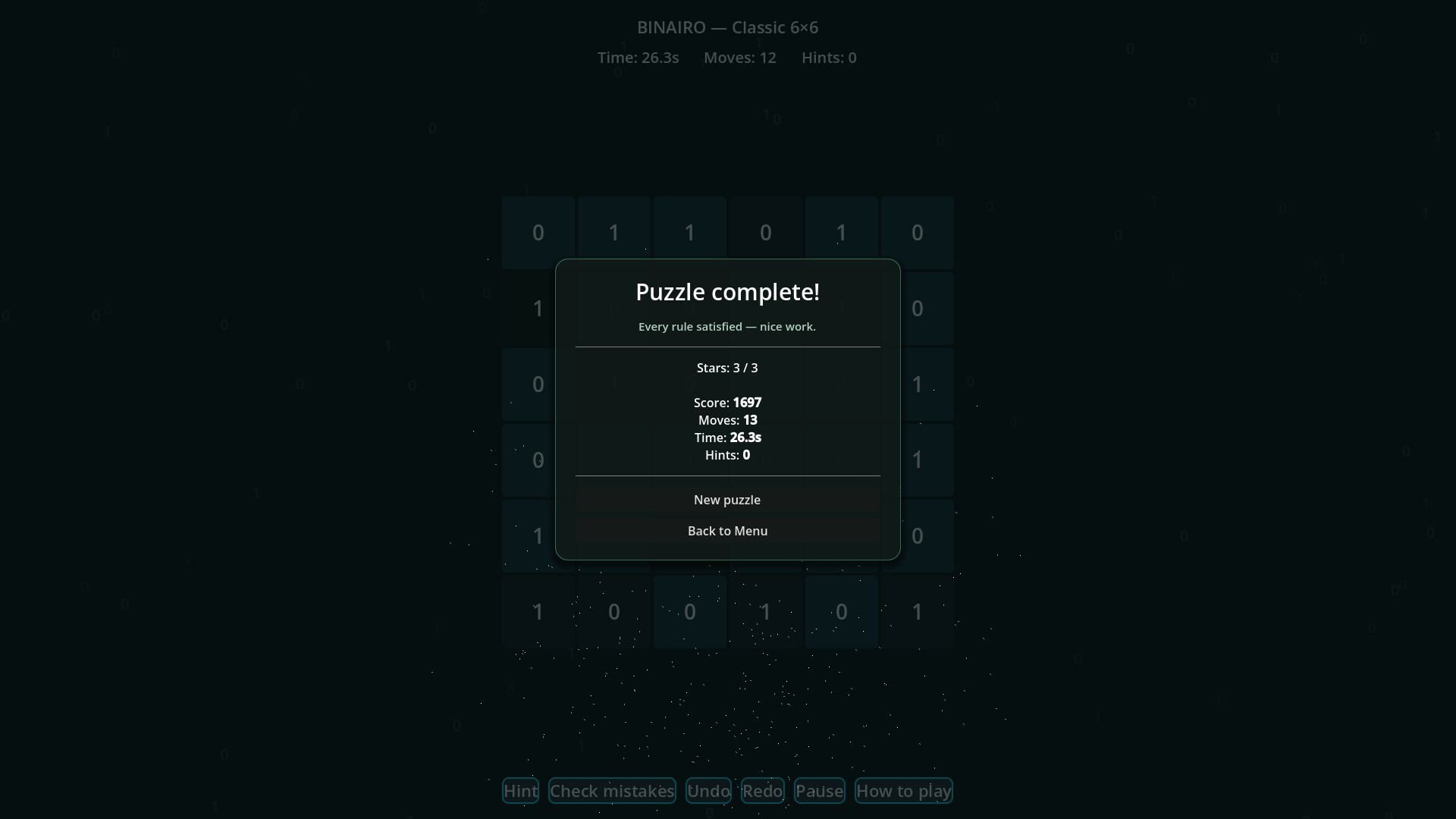 Binairo - Takuzu screenshot 5