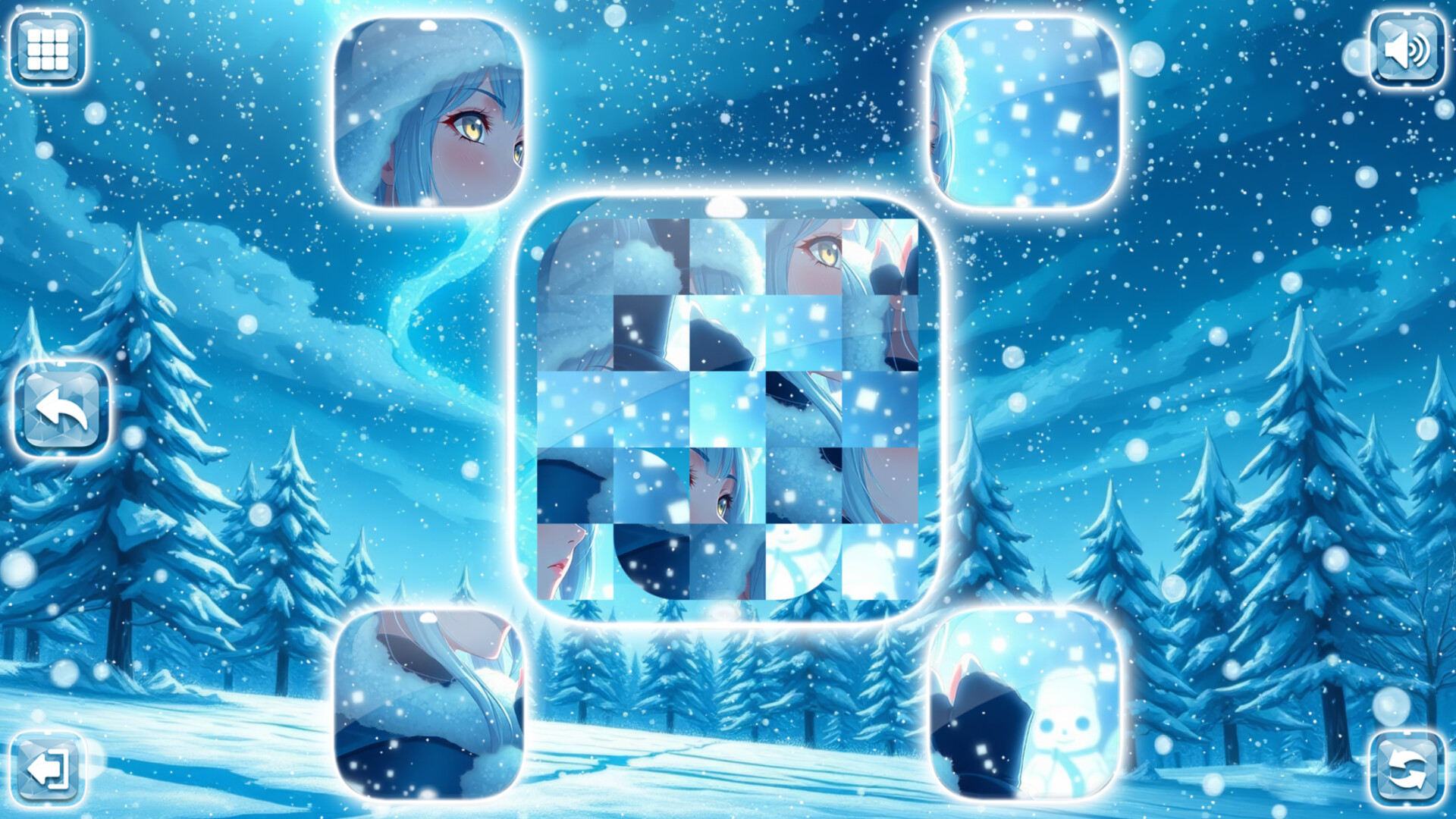 Lovely Anime Puzzle: Winter screenshot 5