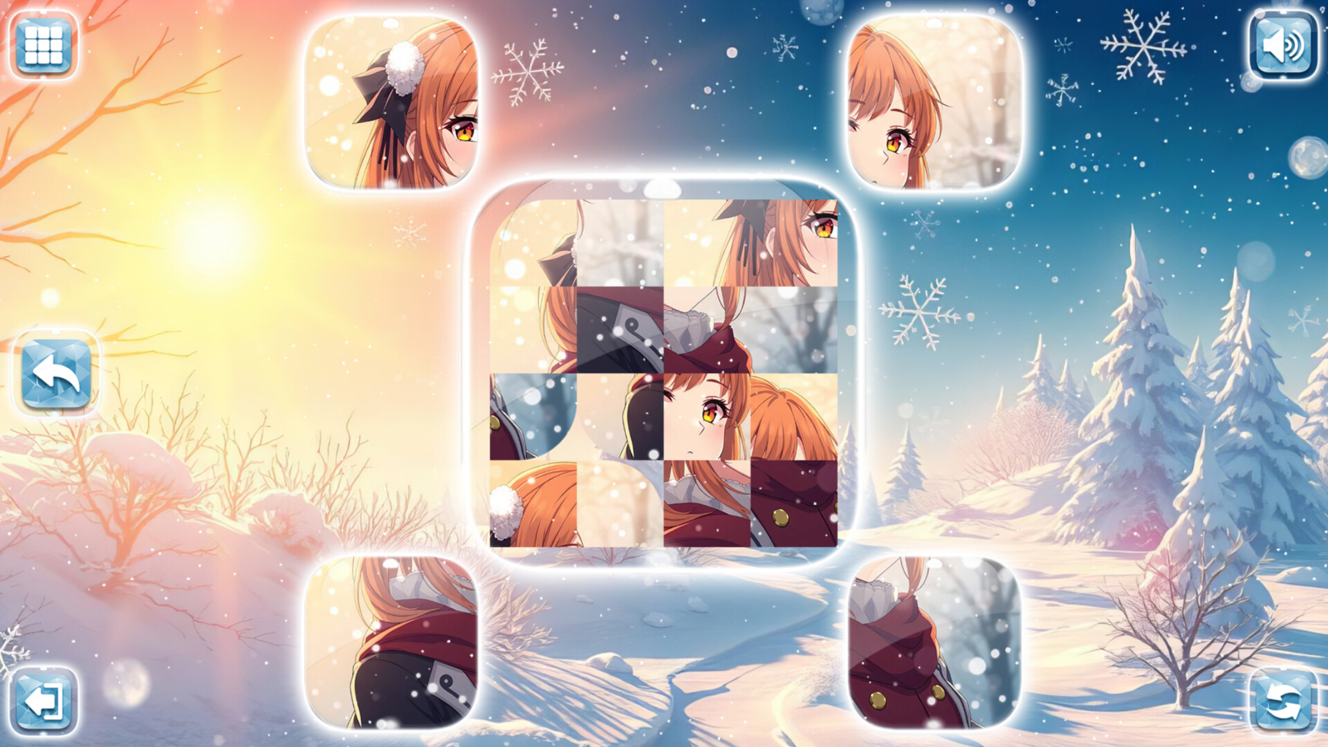 Lovely Anime Puzzle: Winter screenshot 3