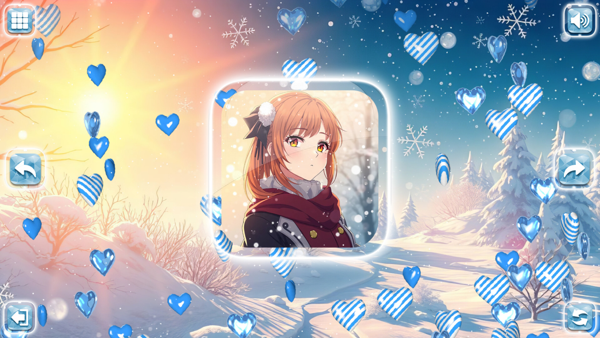 Lovely Anime Puzzle: Winter screenshot 4