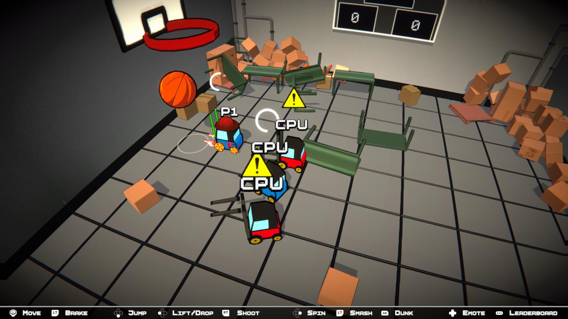 Forklift Basketball trailer