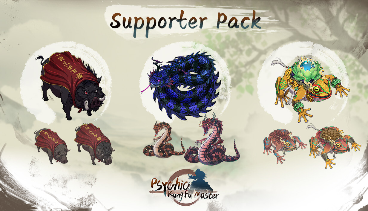 Psychic Kung Fu Master supporter pack