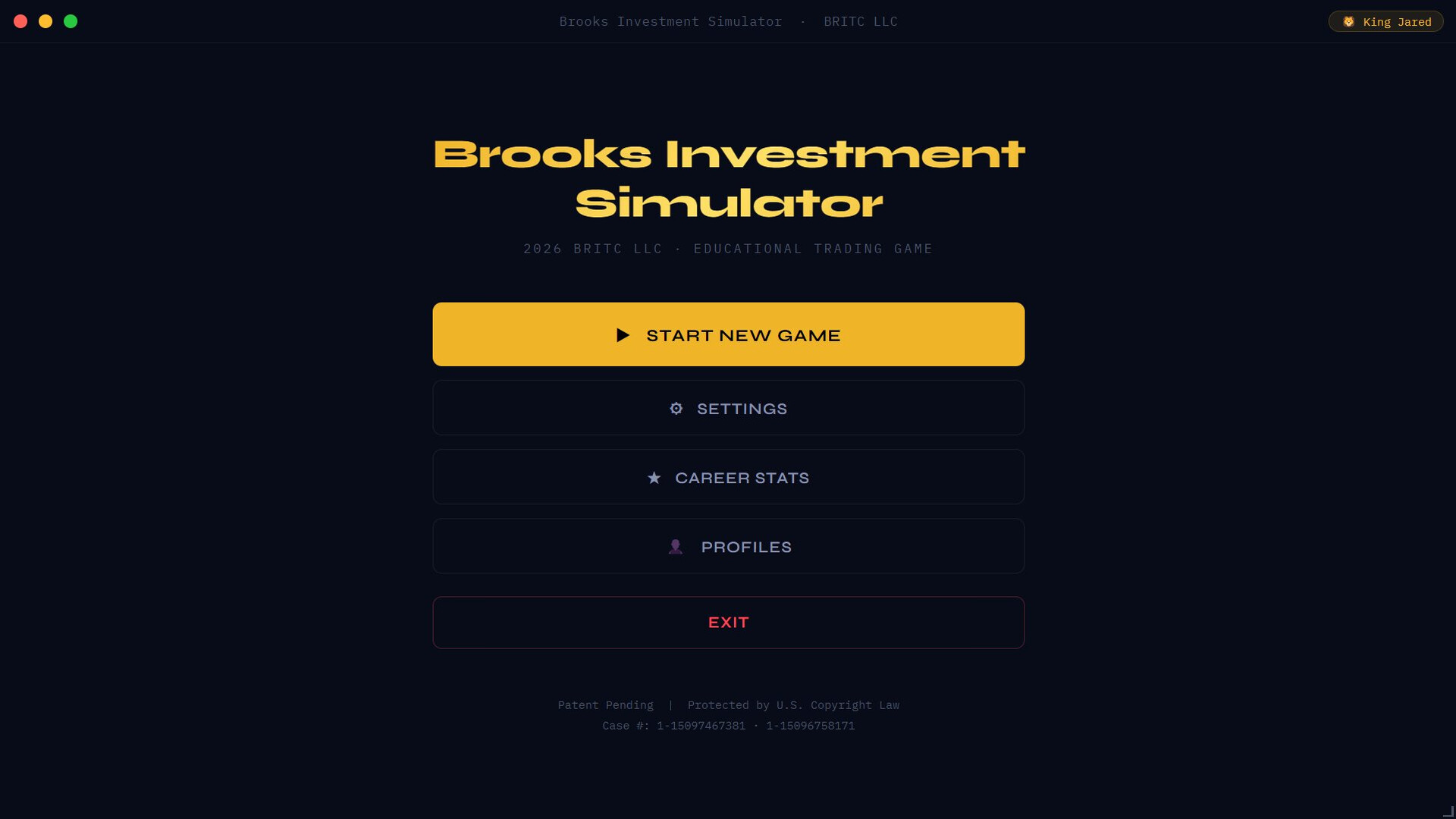 Brooks Investment Simulator trailer