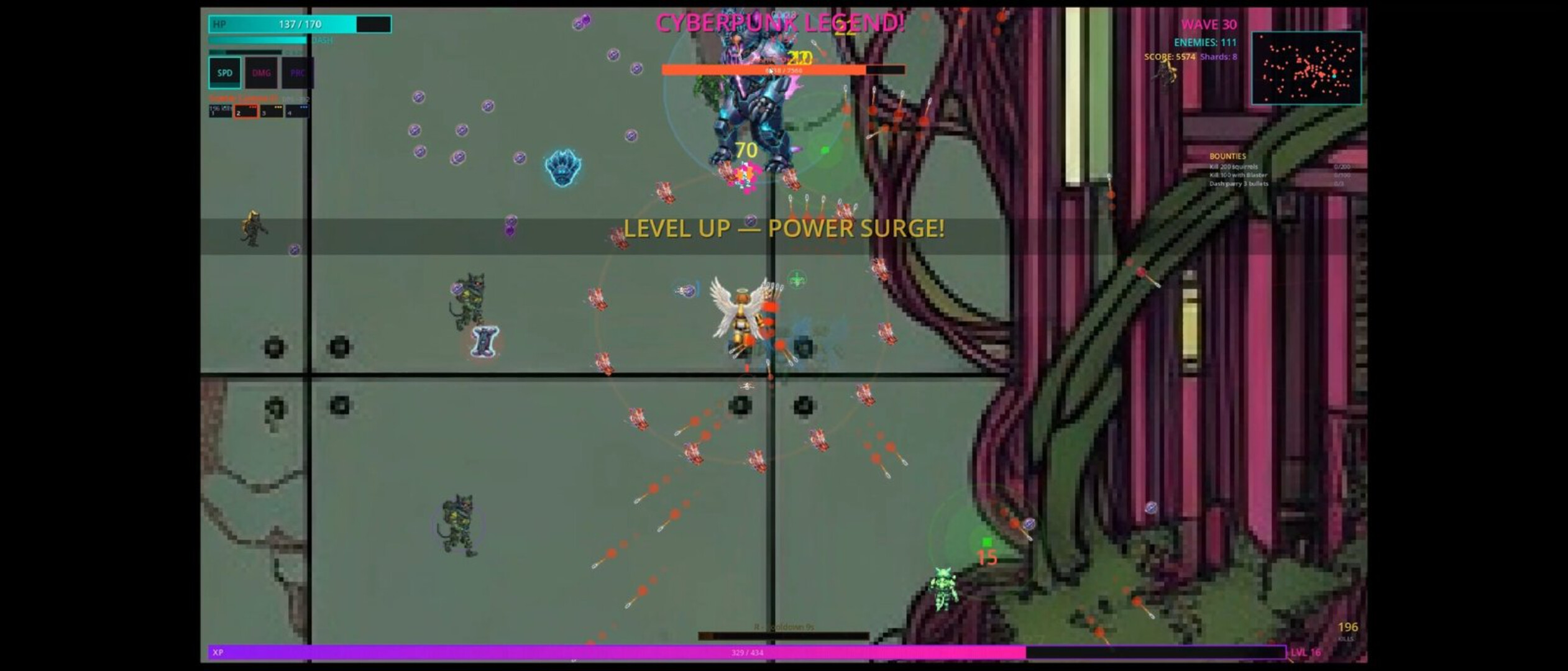 Cyberpunk Neon Survivor screenshot 2