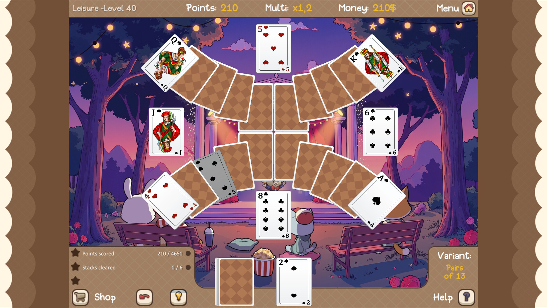Clover Town Cozy Solitaire screenshot 4