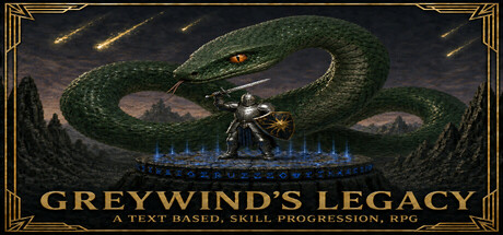Cover art from Greywind's Legacy - A Text Based, Skill Progression, RPG