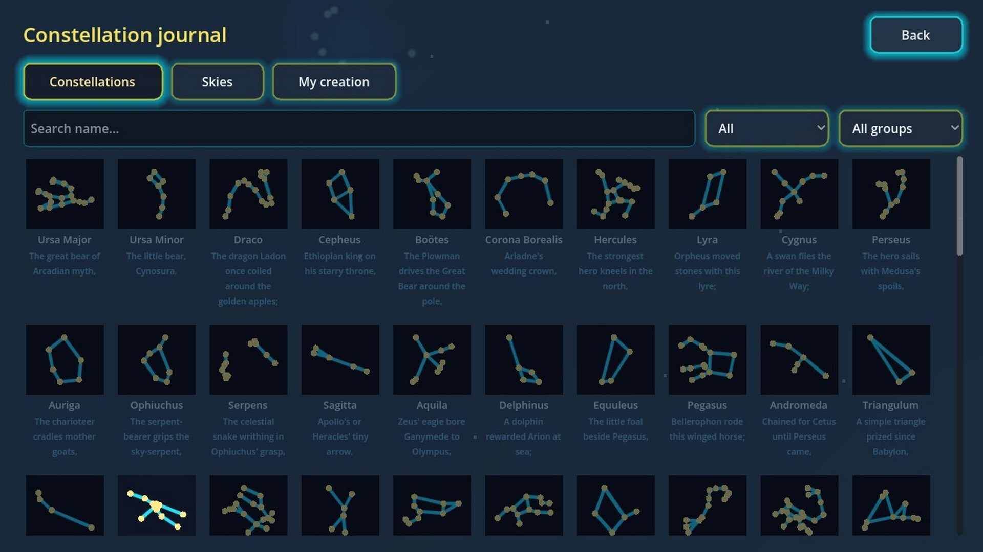 Constellations screenshot 2