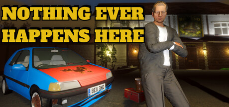 Cover art from Nothing Ever Happens Here