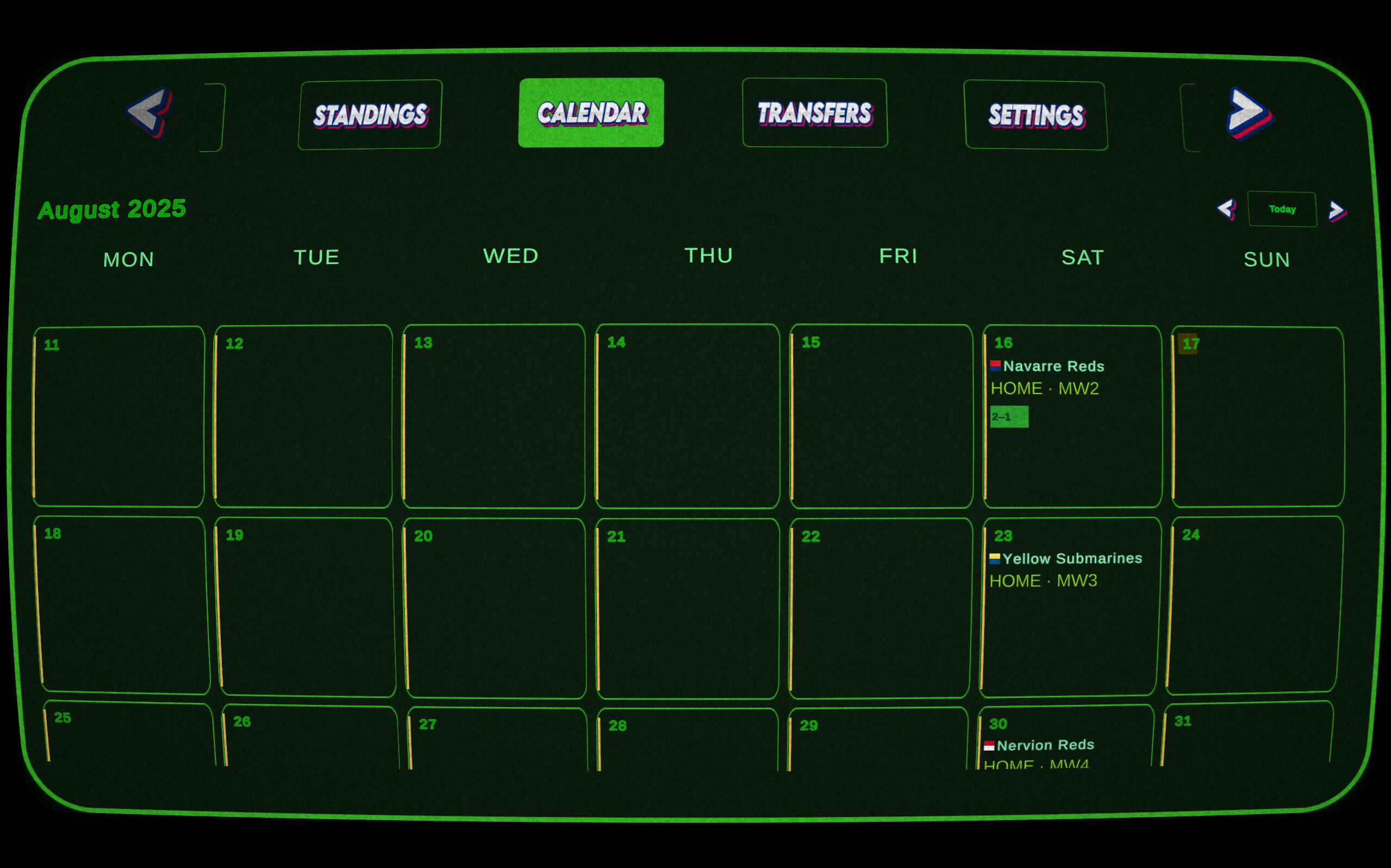 Second Monitor Football screenshot 5