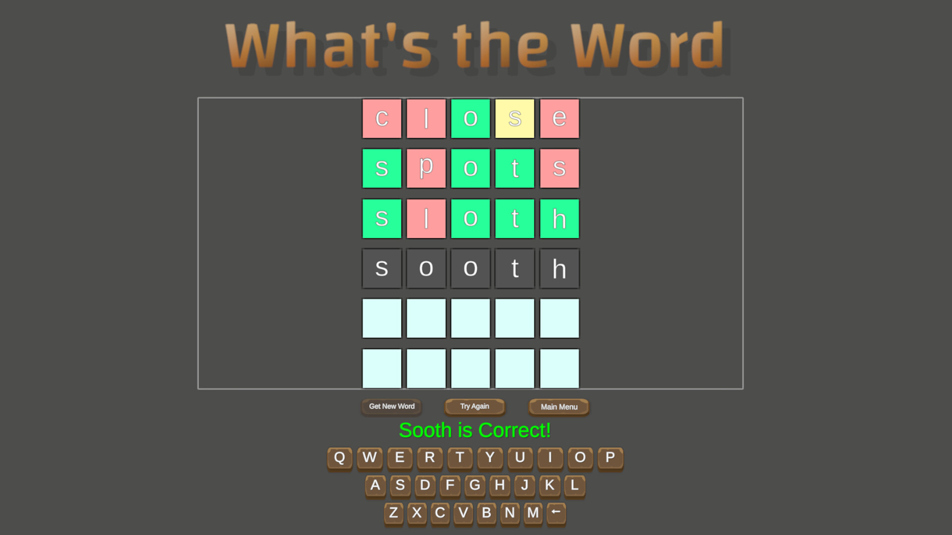 What's the Word screenshot 2