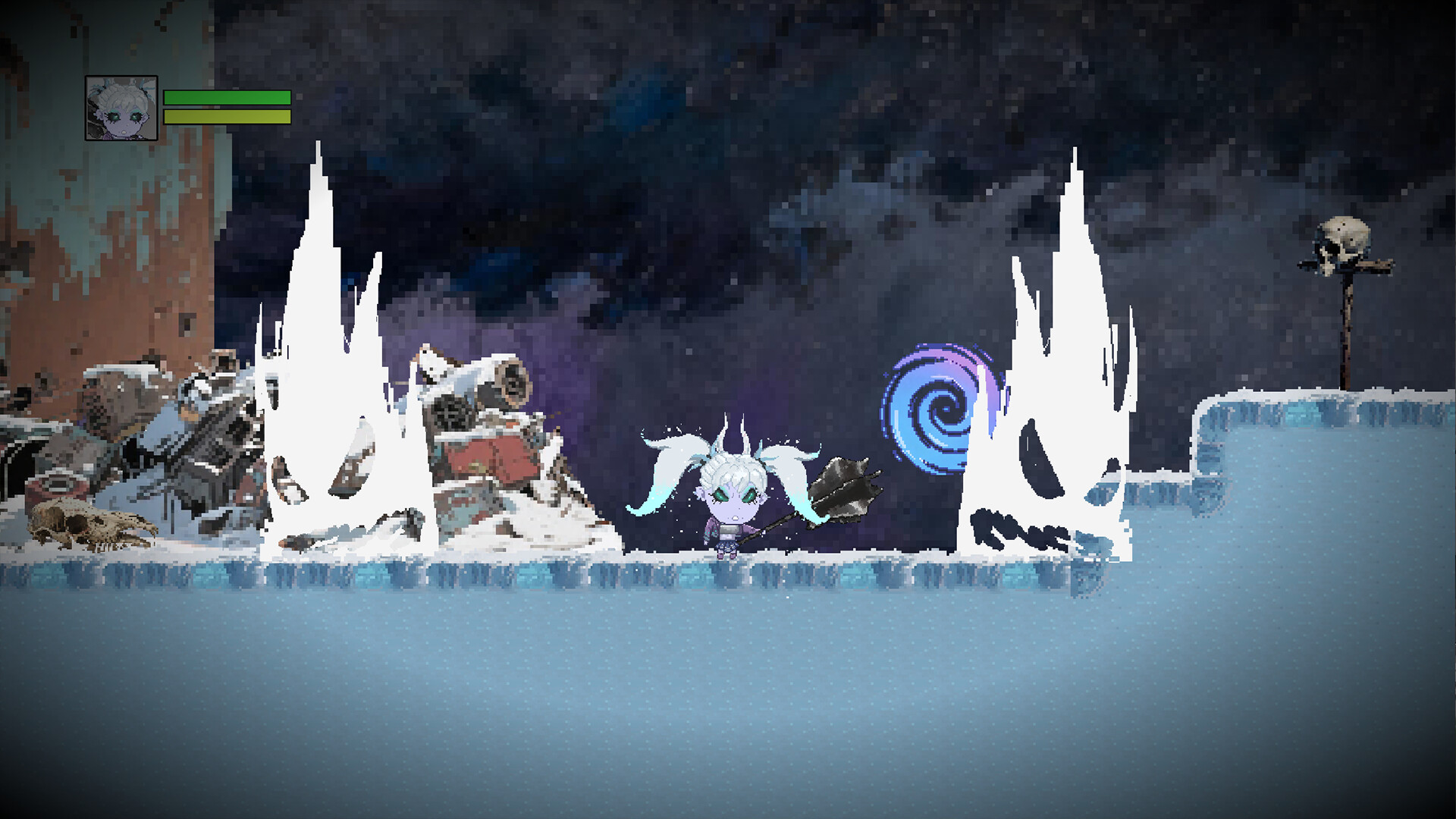 SnowKnight: Super Strength, Big Head, Twin Tails trailer
