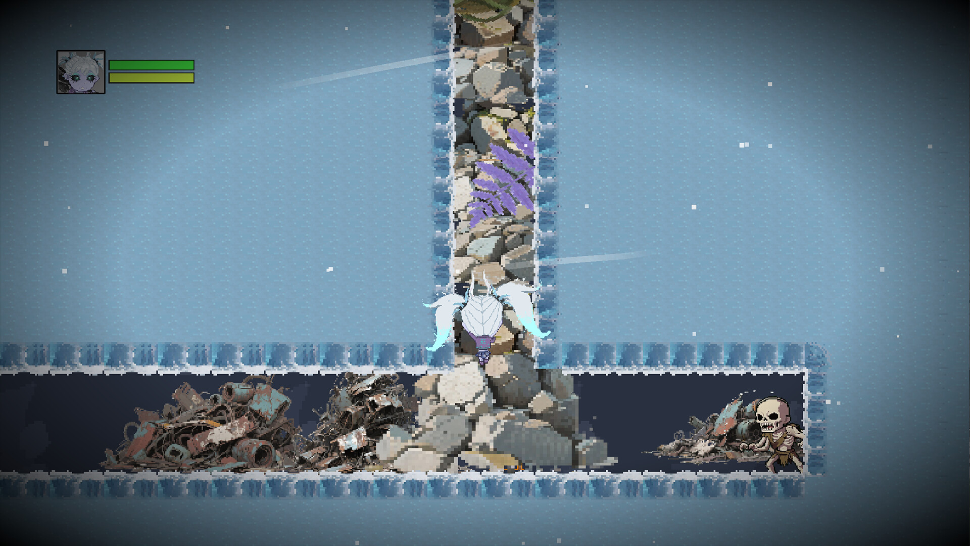 SnowKnight: Super Strength, Big Head, Twin Tails screenshot 2