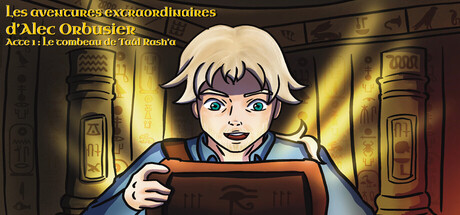 Cover art from Les aventures extraordinaires d'Alec Orbusier - Acte 1 : Le Tombeau de Taâl Rash'a