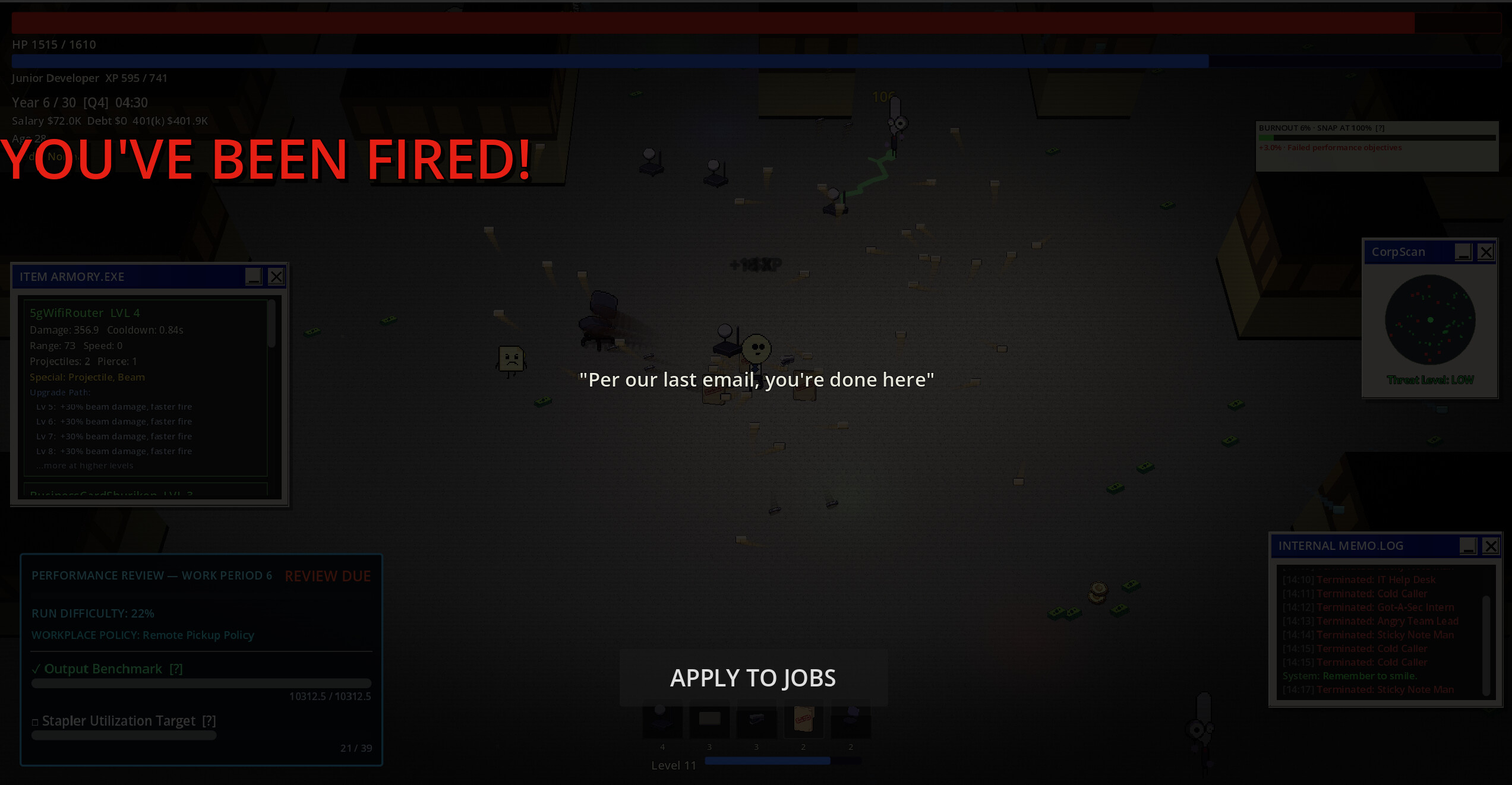 Performance Review: Survivor screenshot 4