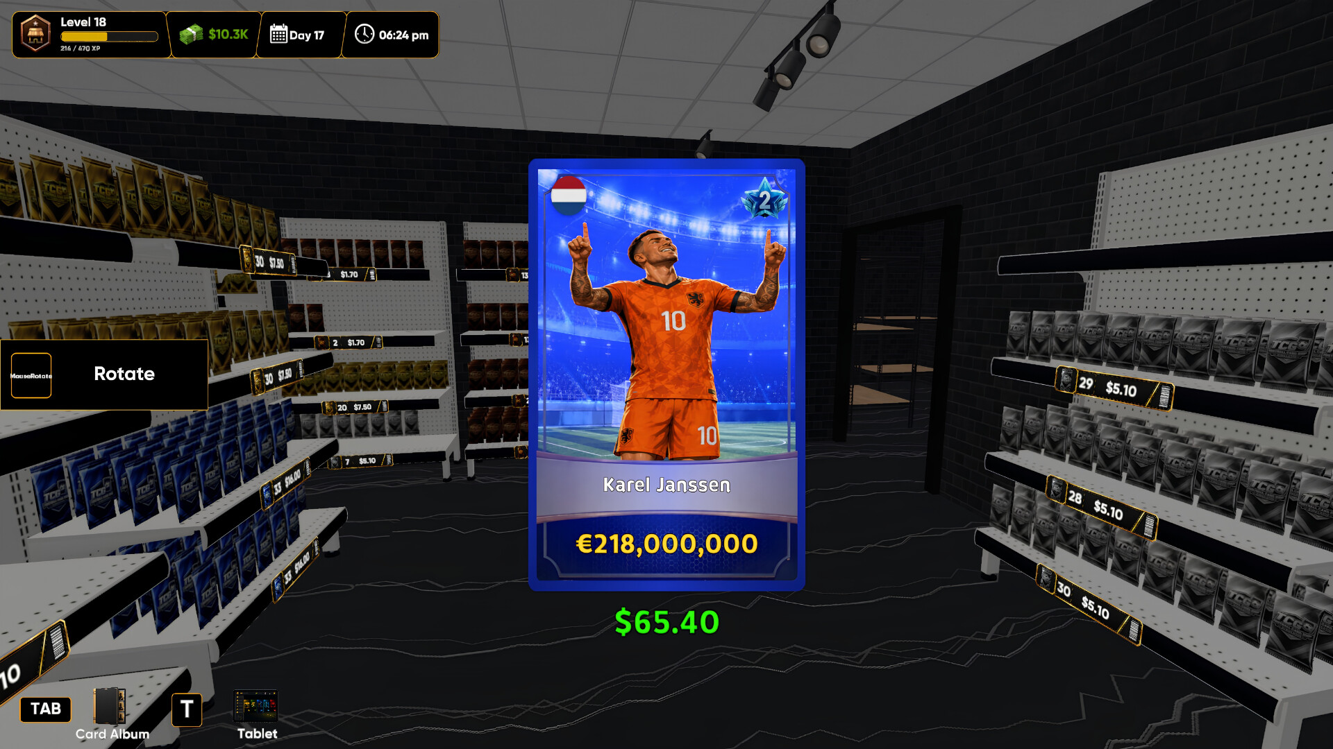 TCG Football Card Shop Simulator screenshot 5