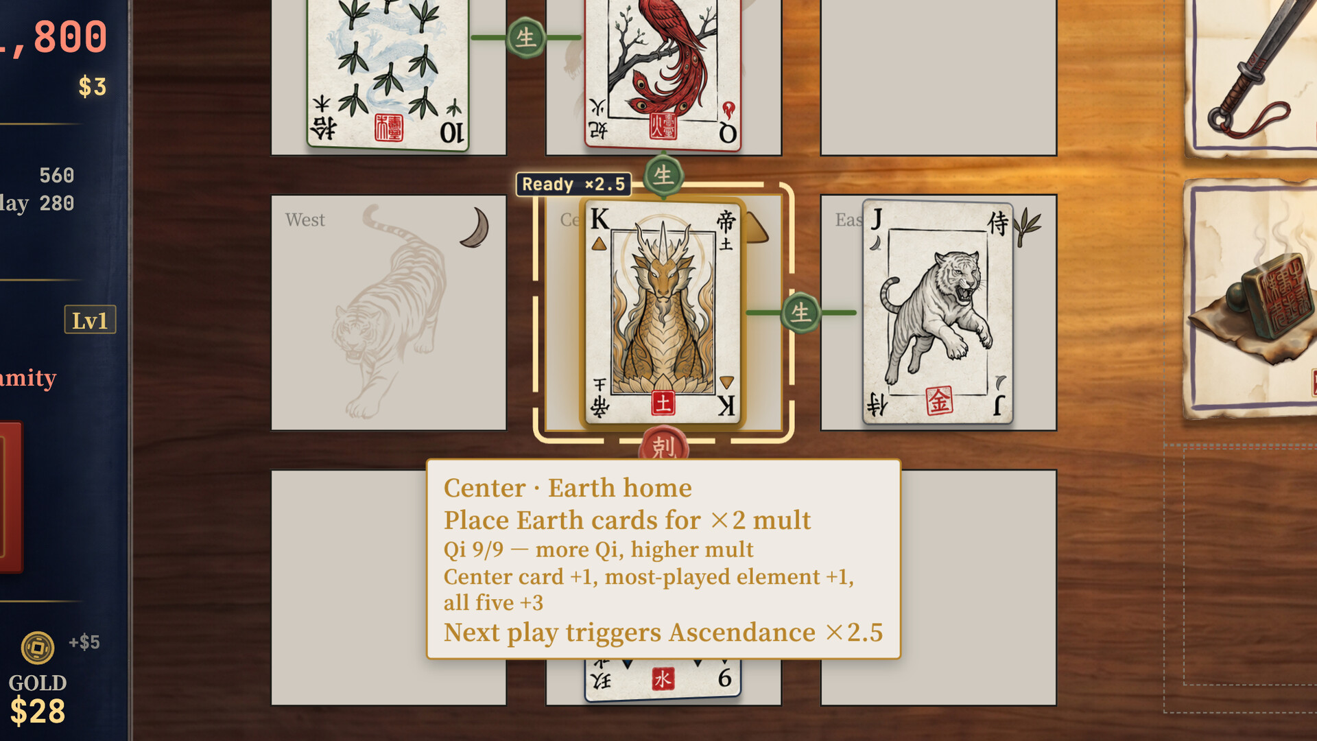 Wuxing - Elemental Array Poker screenshot 4