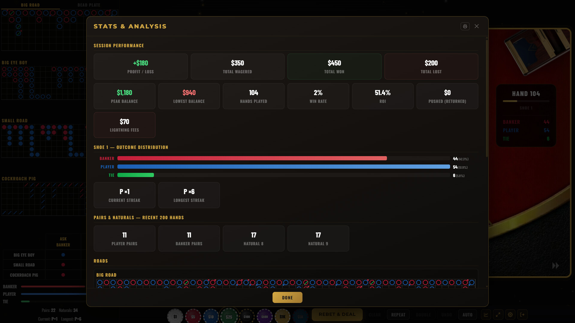 Baccarat Strada: Ultimate Baccarat Punto Banco Simulator & Trainer screenshot 5