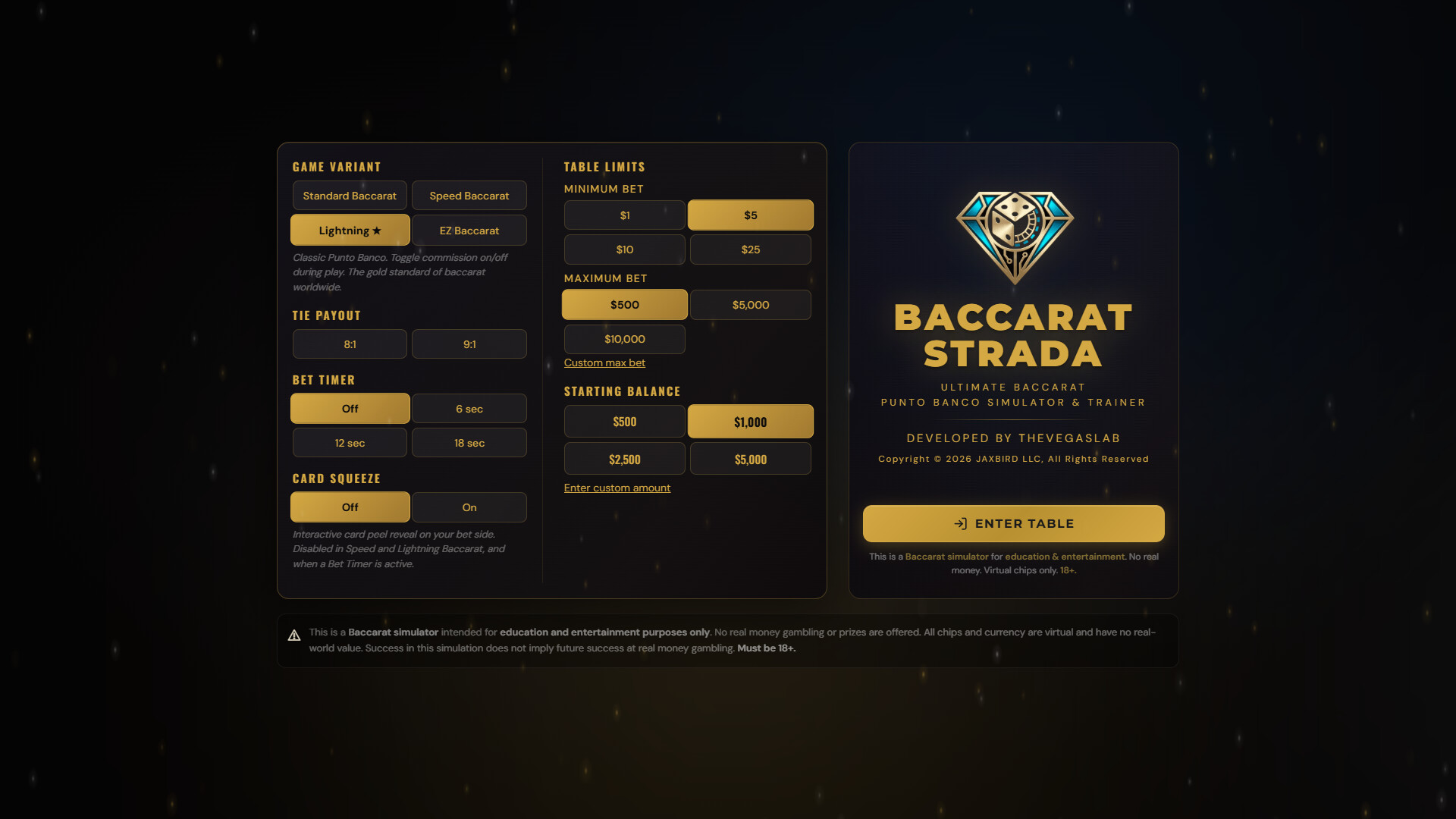 Baccarat Strada: Ultimate Baccarat Punto Banco Simulator & Trainer screenshot 2