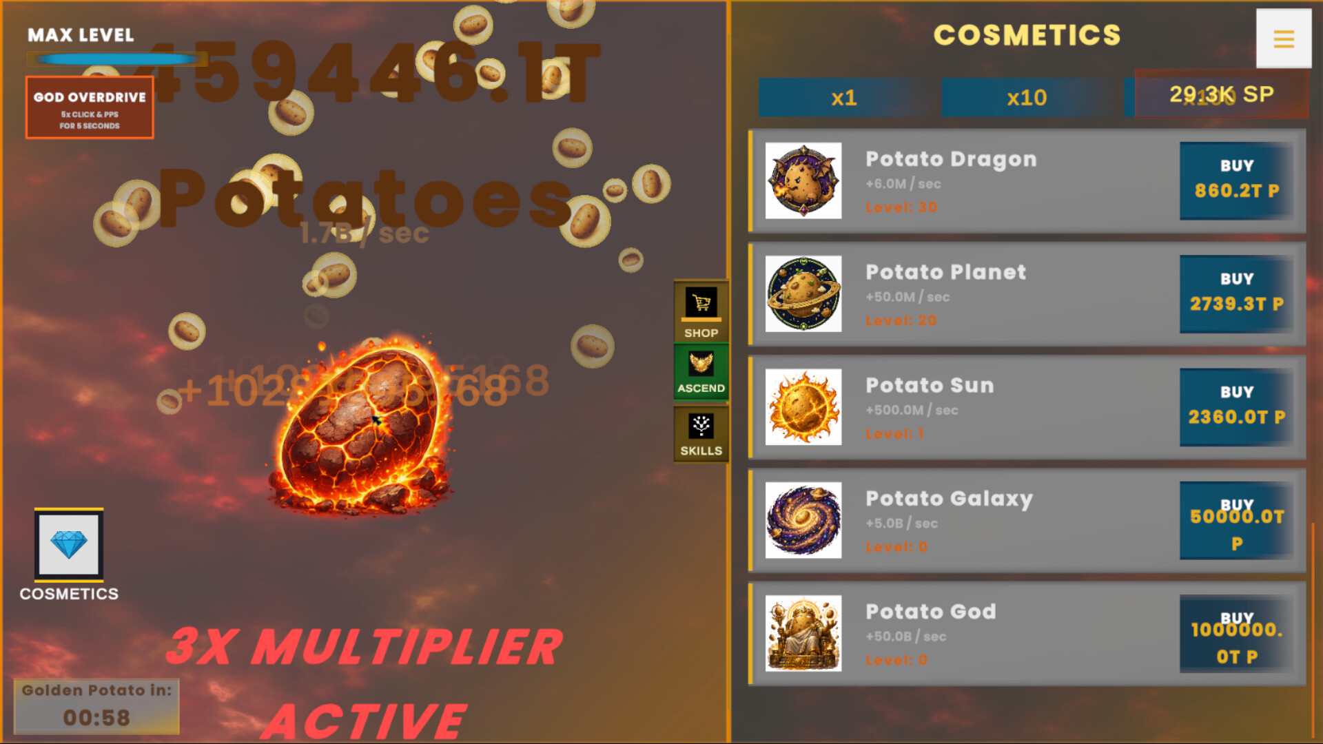 Potato Dominion Clicker screenshot 2