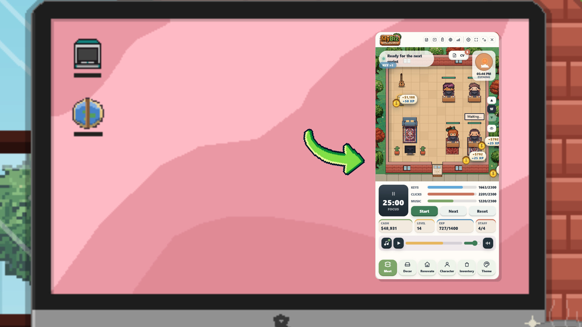 MyBiz: Pomodoro Desk Tycoon trailer