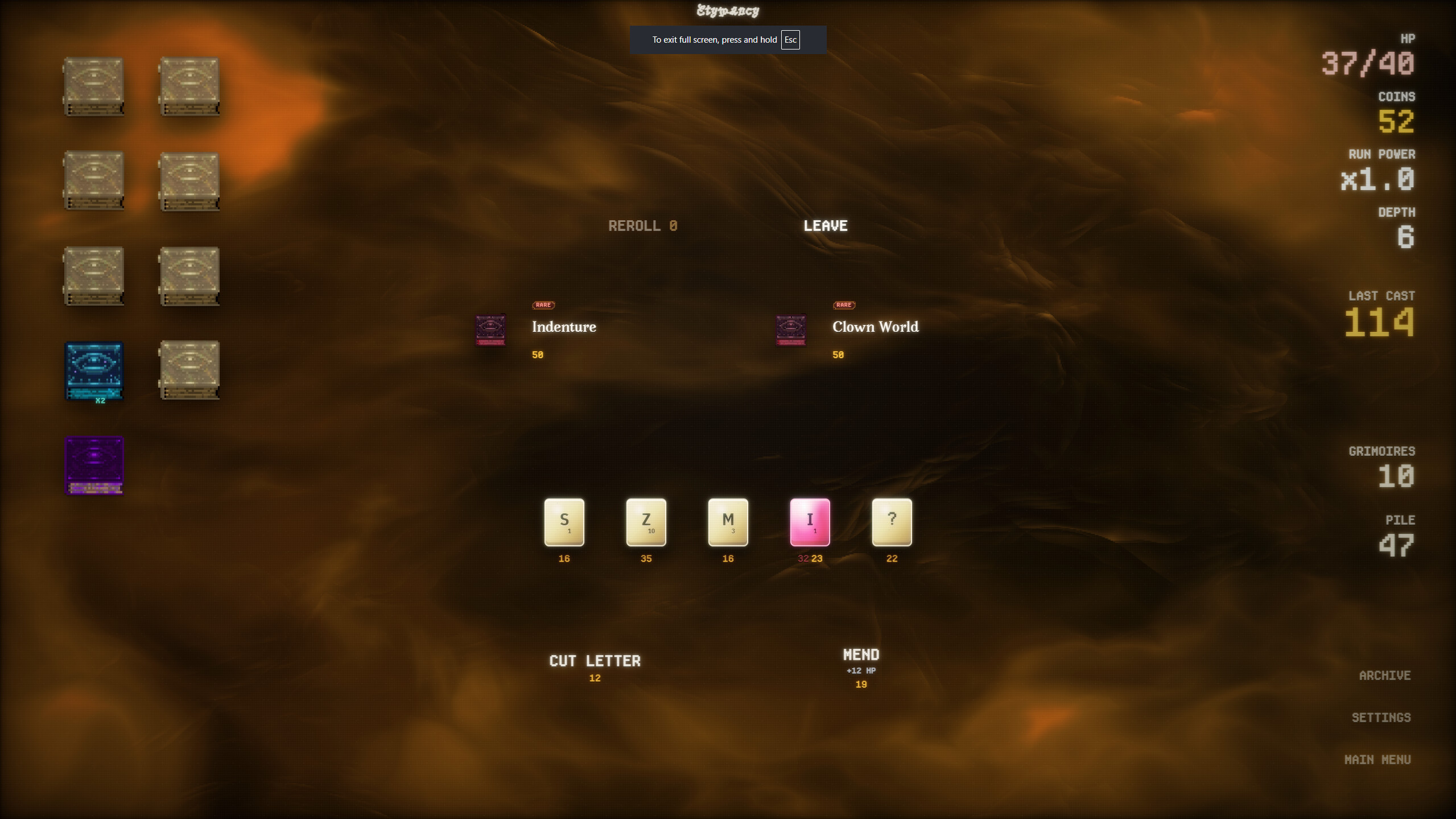 Etymancy screenshot 2
