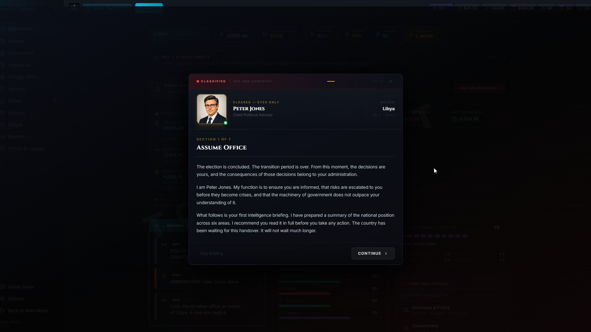 Crisis Cabinet screenshot 4