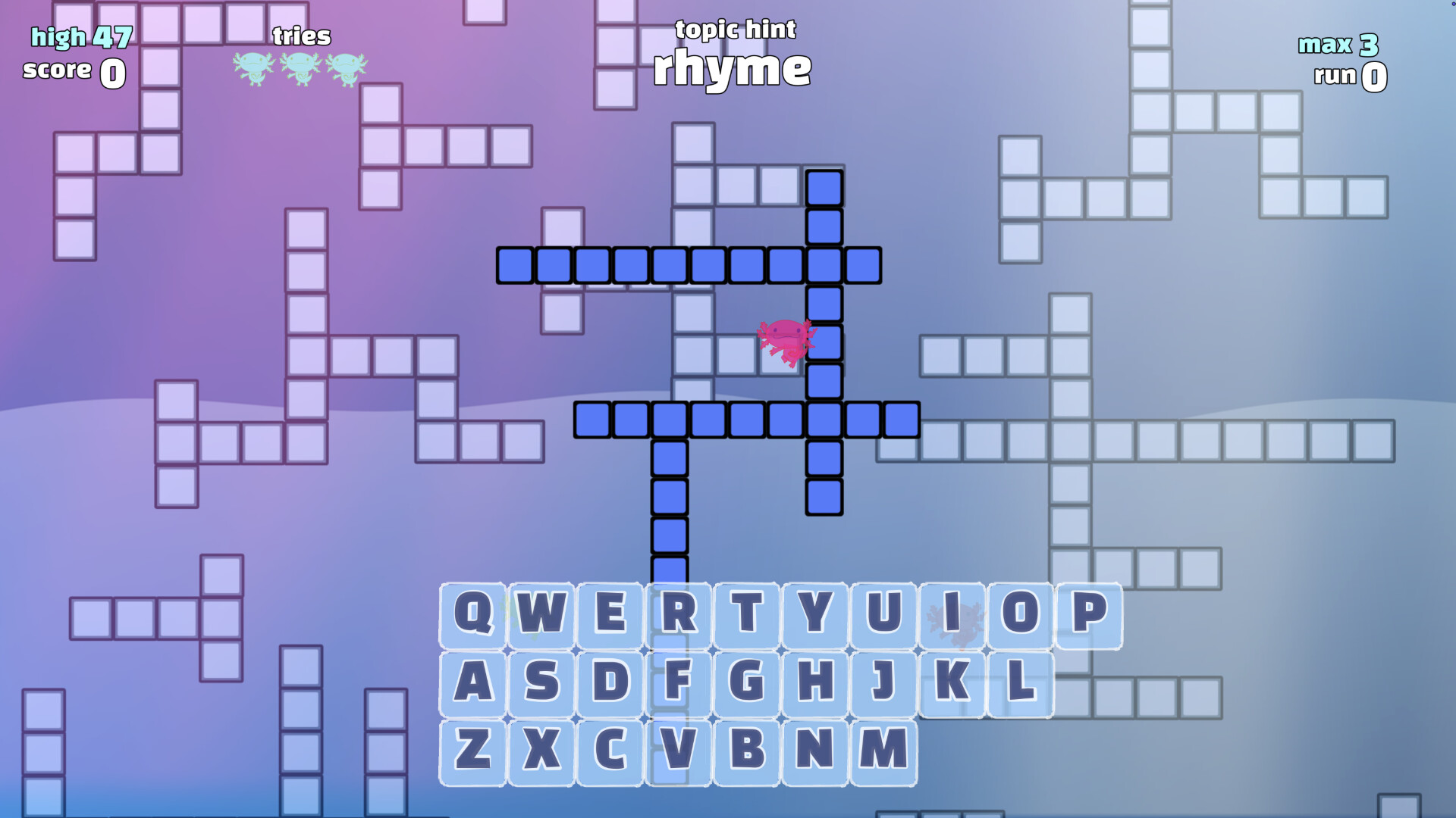 Lexilotl: Crossword Puzzle Run screenshot 2